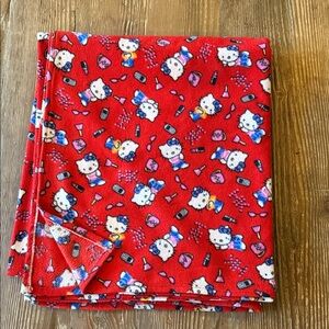 Hello Kitty Red and White Throw Blanket